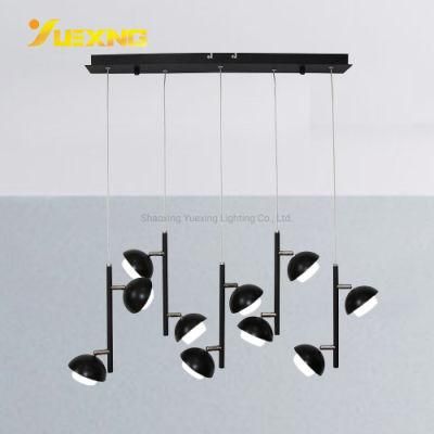 Modern LED 10*5W COB 400lm Iron Plastic Hanging Chandeliers Kitchen Pendant Light for Living Room