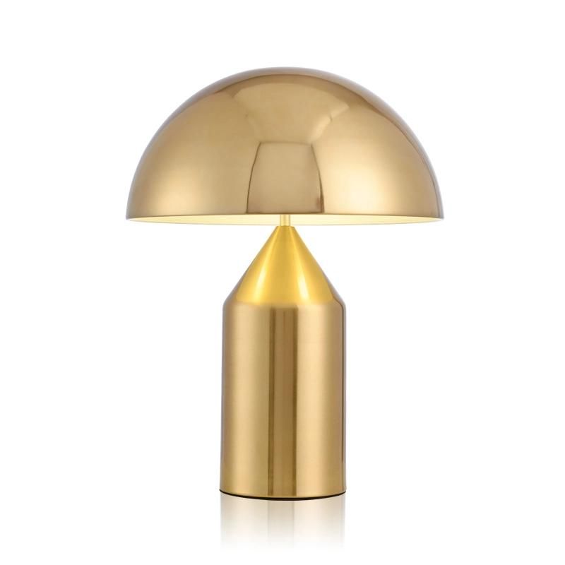 New Style Mushroom Cloud Design Golden Black Table Lamp Light