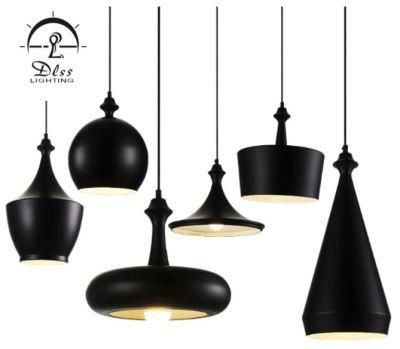 Modern Suspension Decorative Lamp Black Aluminum Pendant Light