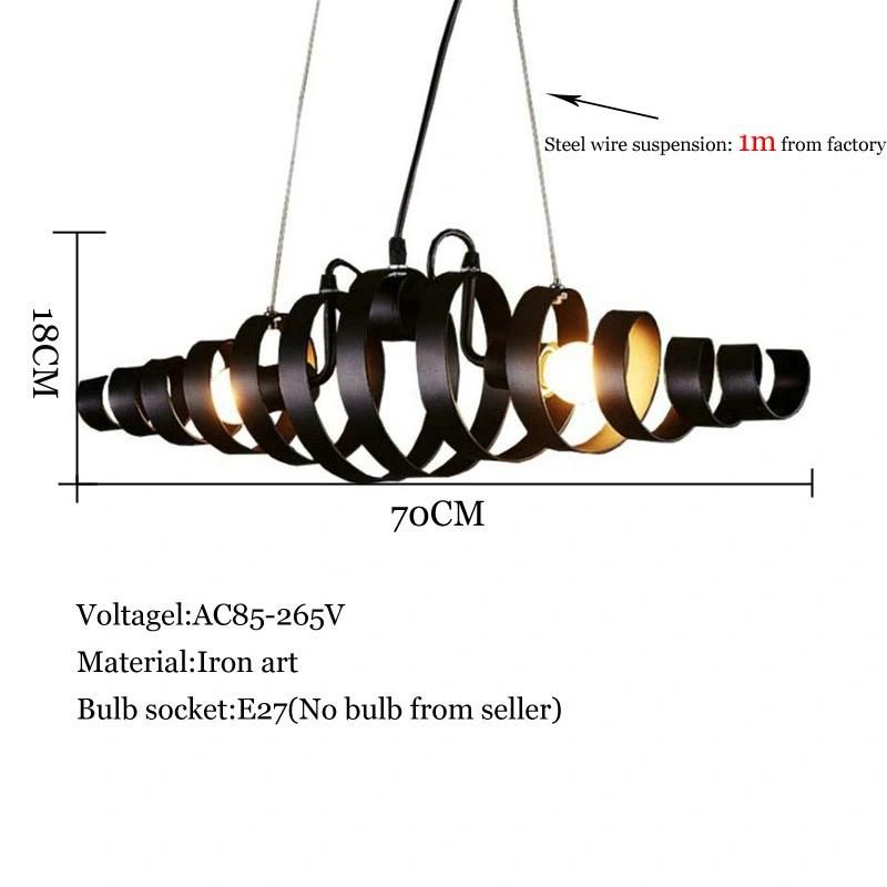 Industrial American Loft Pendant Lamp Retro Iron Art Cafe Restaurant Dining Room Pendant Lamp (WH-VP-121)