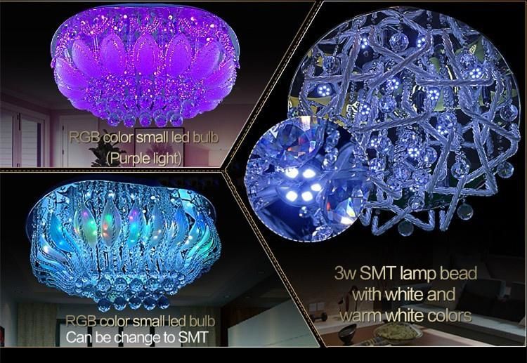 Nordic Luxury Hotel Living Room Interior Crystal Ceiling Lamp