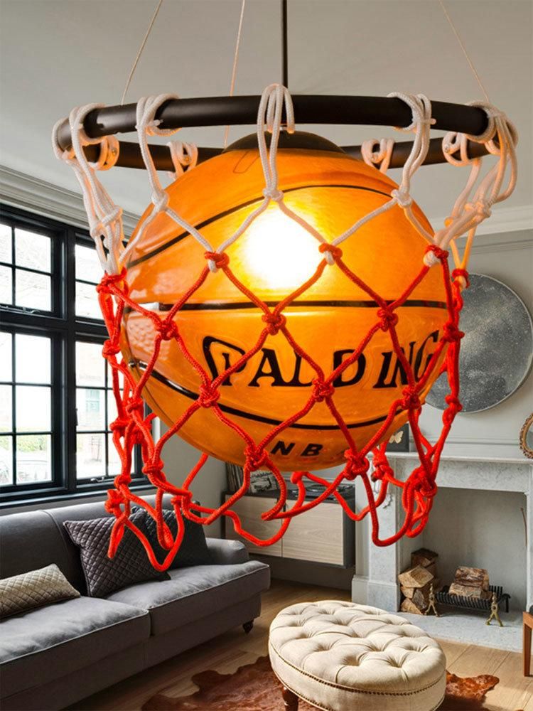 Vintage Pendant Lamp Restaurant Bar Cafe Lamp Creative Children′s Basketball Pendant Light (WH-MA-170)