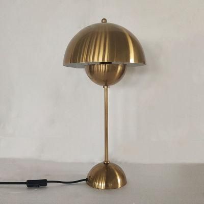 Iron Lamp Shade Internal Whitening and Body Table Lamp for Guestroom.