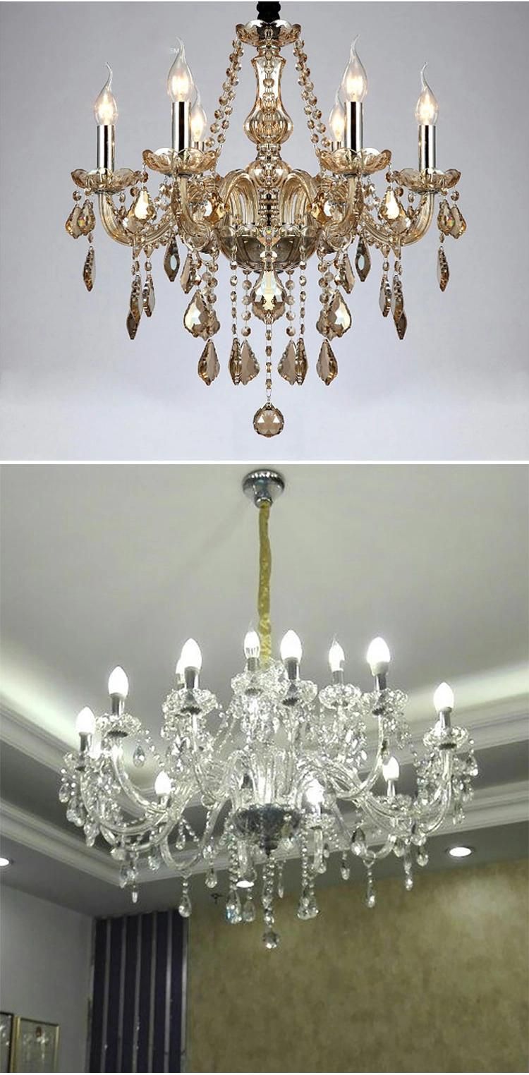Modern Style Luxury Hotel Lobby Banquet Hall Villa Glass Crystal Custom Chandelier Light