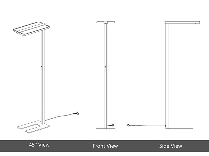 Cmn 2022 New Arrival Eyes Protectable Free-Standing Floor Lamp