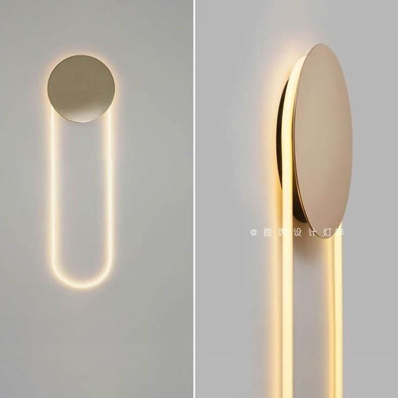 Minimalist Creative Living Room Wall Lamp Postmodern Designer LED Wall Sconce (WH-OR-213)