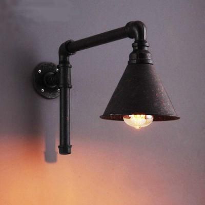 Modern Vintage Industrial Loft Metal Black Rustic Wall Sconce Light Retro Wall Lamp