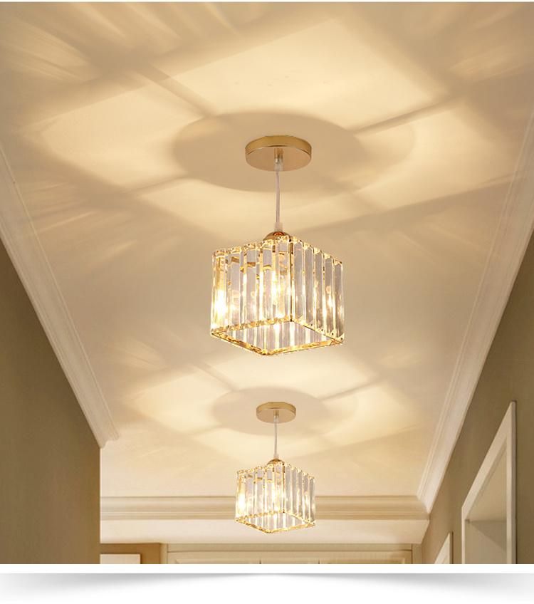 Nordic Modern LED Chandelier Hotel Restaurant Luxury Crystal Ceiling Lamp