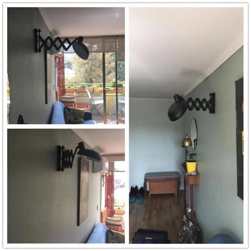 American Retractable Wall Lamp Retro Industrial Kitchen Living Room Swing Arm Wall Lights (WH-VR-60)