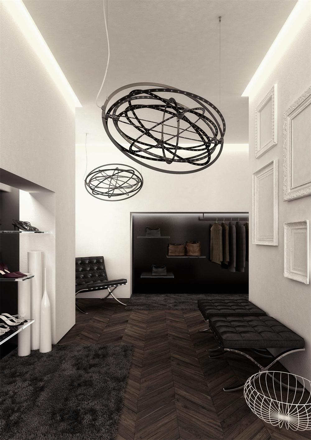 2022 New Trend Linear Indoor Diversify Complex Residential Pendant Light