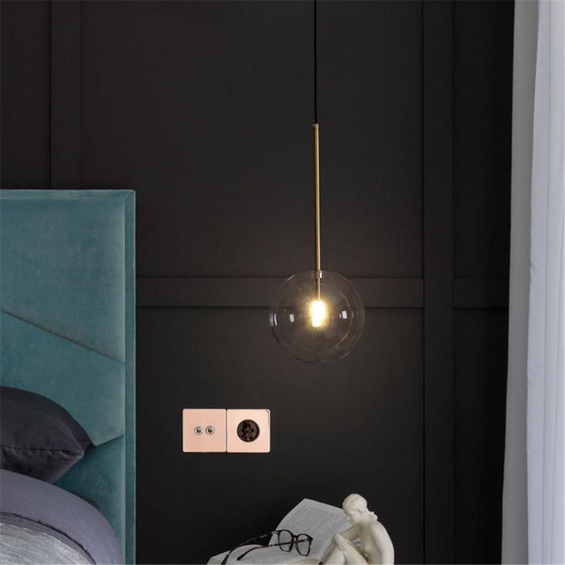 Modern Glass Pendant Hanging Fixtures LED Light