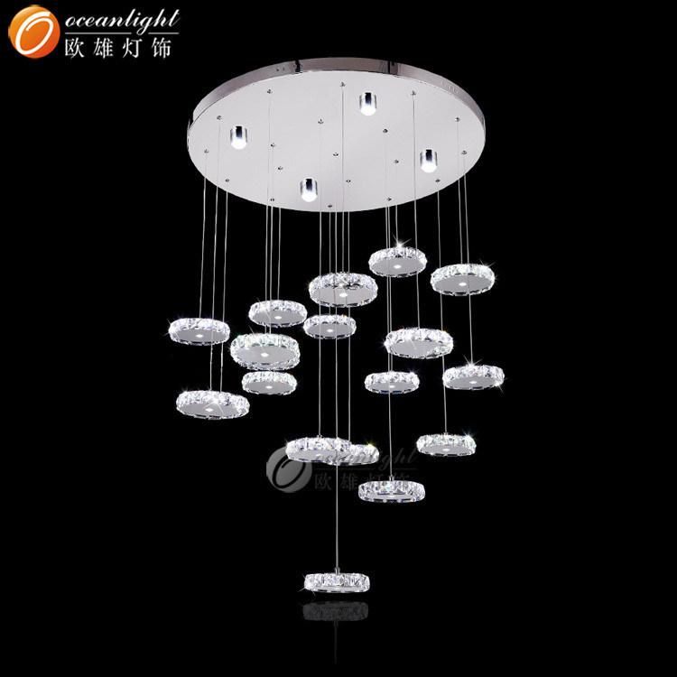 Oceanlamp Contemporary LED Crystal Pendant Hanging Lamp Om99019