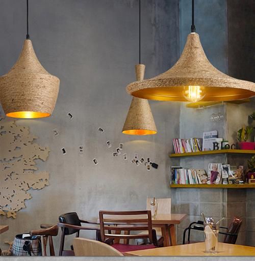 Modern Lighting Hemp Rope Lighting Pendant Lamp for Home Lighting Decoration