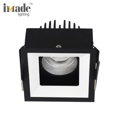 Imade Lighting China LED Downlights Factory LED Downlights Housing LED Spot Light Square and Round Recessed LED Downlight