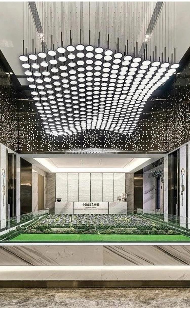 High Brightness Stairway Wedding Commercial Big Luxury LED Chandelier Ceiling Lamp