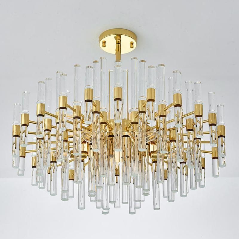 High Class Crystal Chandelier Lobby Dining Room Pendant Lamp Light