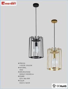 Modern Indoor Gold Metal Decorative Pendant Lamp (H-3672B -GOLD)