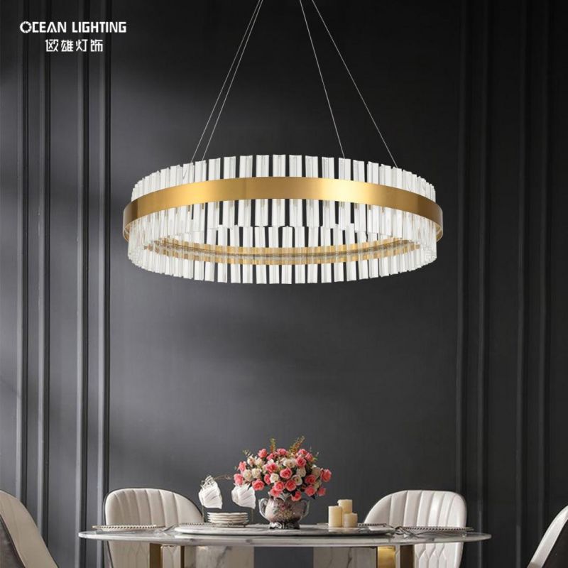 Modern Hotel Villa Restaurant Pendant Lighting Indoor Decorative Chandelier with Stainless Steel