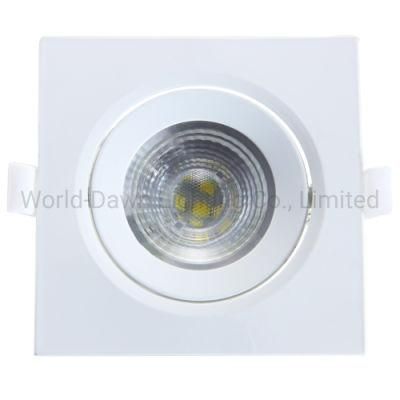 Blister Packing CCT Selectable Square LED Spot Ceiling Down Light Mini Spot 3W 5W 7W LED Recessed Spotlight