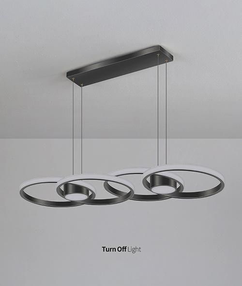 Modern Pendant Light LED Aluminum Black Color for Home Lighting Decoration