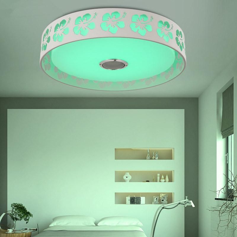 Bluetooth LED Lamp Ceiling with Loundspeaker for Bedroom Dimming LED Ceiling Lights (WH-MA-46)