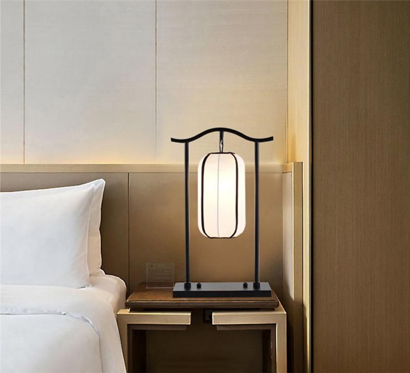 New Chinese Lamp Bedroom Bedside Lamp Modern Simple Zen Living Room Creative Study Hotel Decoration Lamp