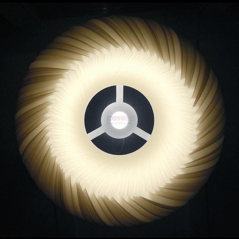 Nordic Minimalist Pendant Light Creative Living Room Art Lorens Modern Wavy Parchment Pendant Light (WH-AP-303)