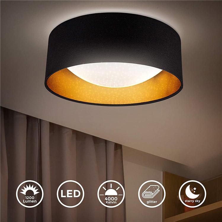 Modern Light Luxury Indoor Lighting Bedroom LED Round Ceiling Lamp