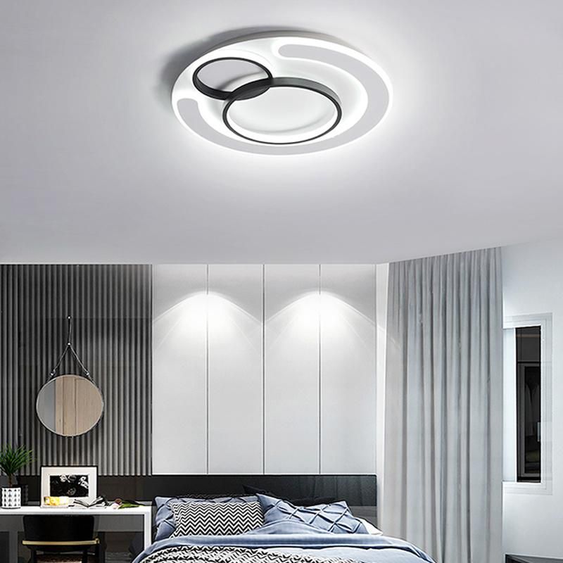 Simple Round Ceiling Lamp Warm Bedroom Light Creative Childrenroom Lamp LED
