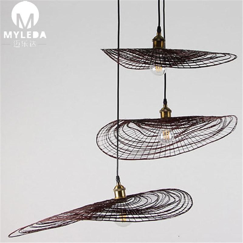Chinese Style Shade Restaurant Stair Bamboo Pendant Light