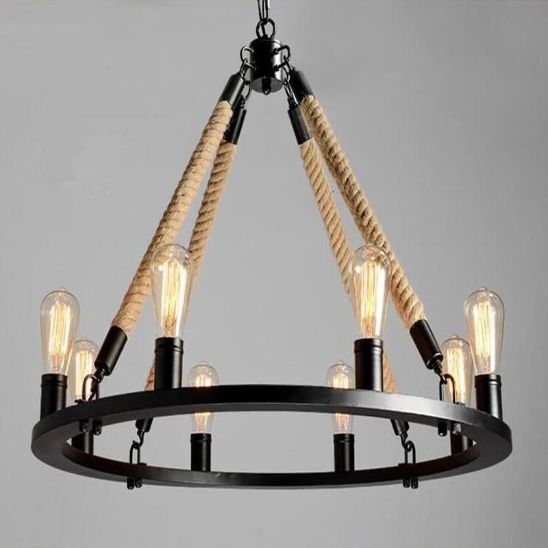 Industrial Linen Pendant Light for Kitchen Bar Restaurant Lighting Fixtures (WH-VP-17)
