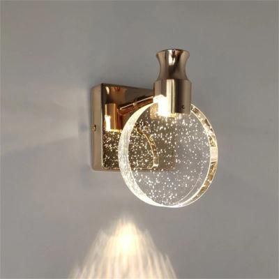 Wall Lamp Light Luxury Bedroom Bedside Crystal Living Room Background Wall Lamp