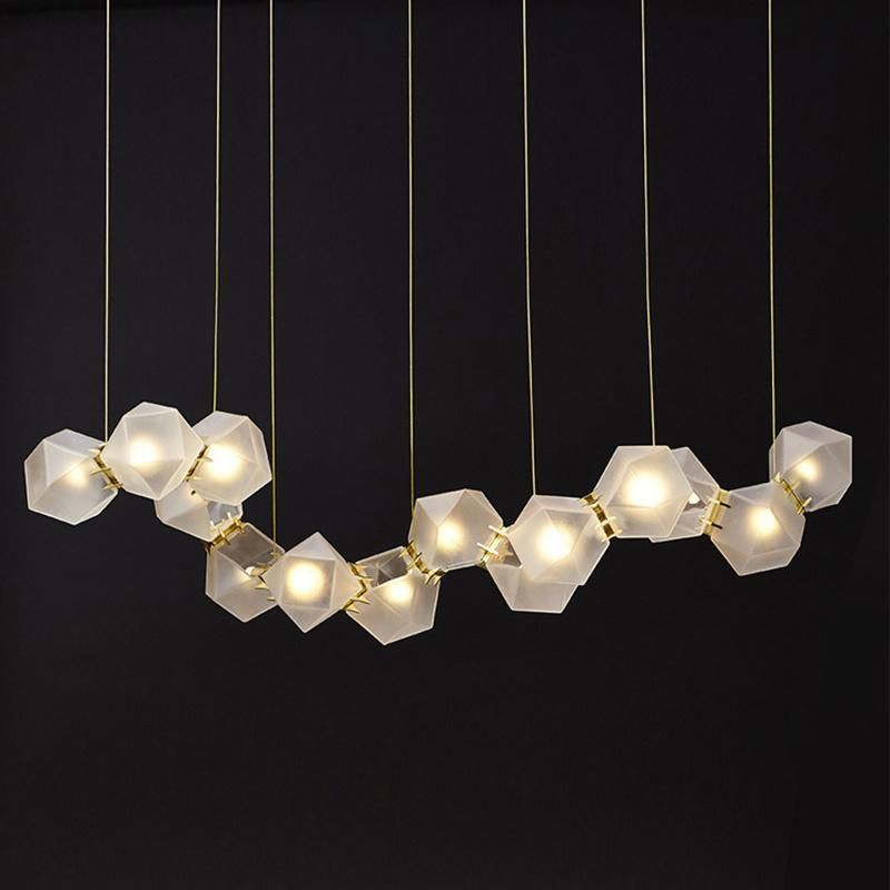 Creative Splicing White Chandelier Restaurant Bedroom Dining Room Pendant Lamp