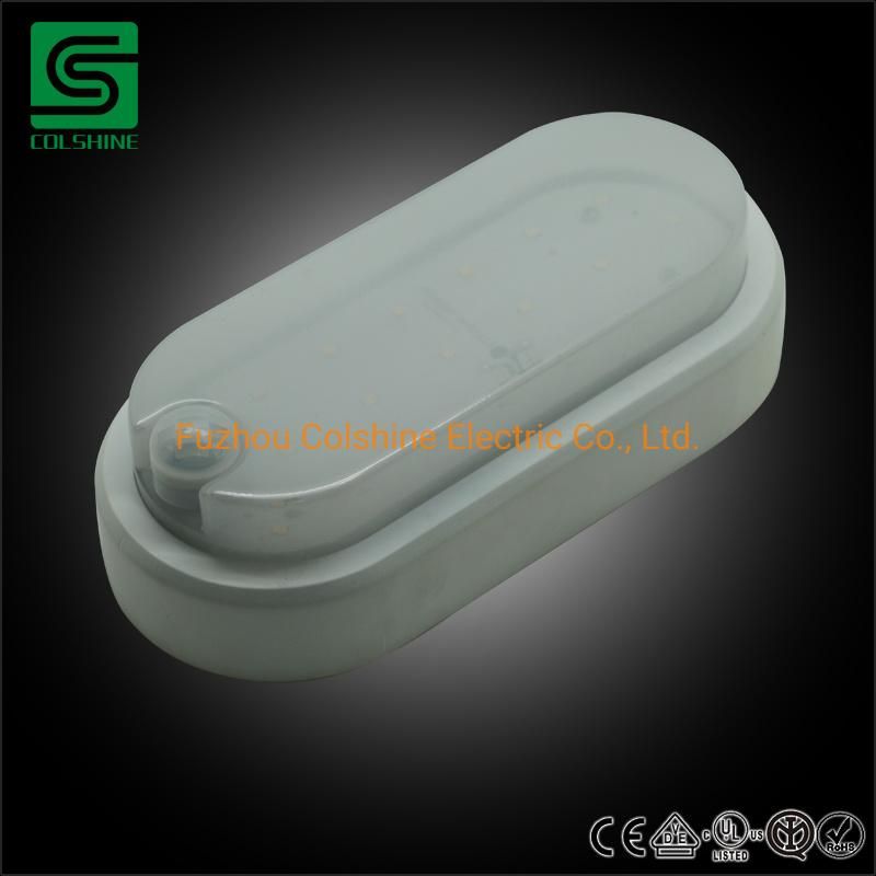 IP54 Oval Round LED Bulkhead Light Fitting Outdoor Wall Light