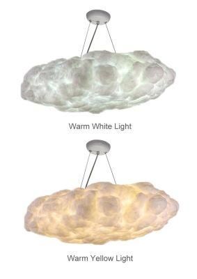 Postmodern Cafe Bar Decoration Kids Cloud Light Bedroom Hanging Lamp Levitating Cloud Light
