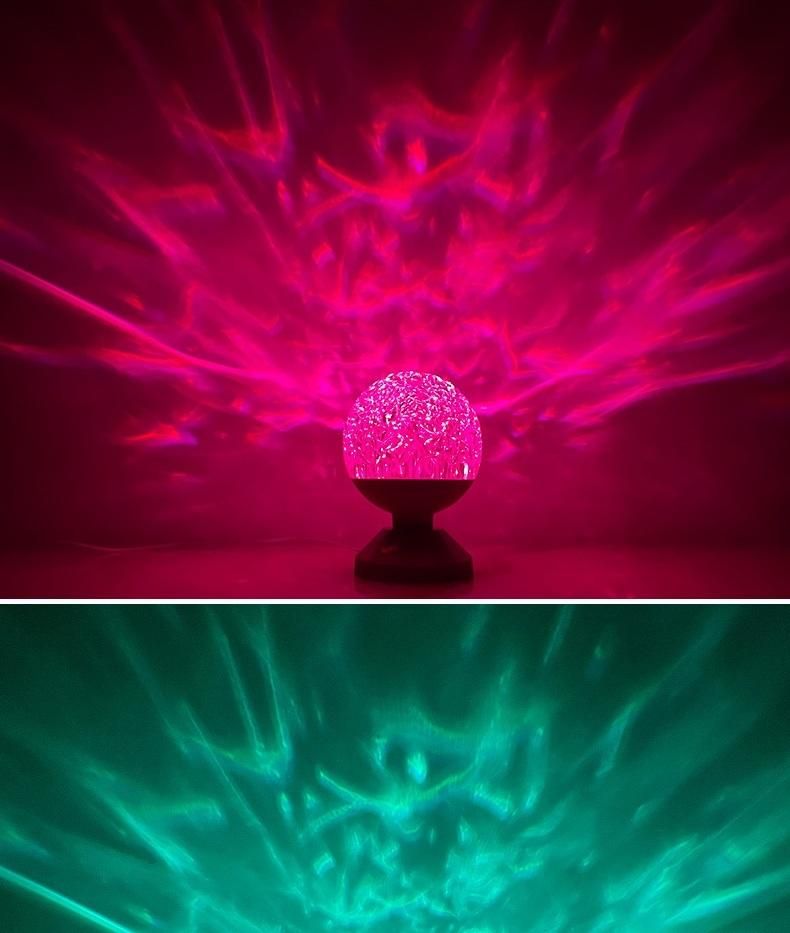 Red Romantic LED Spherical Atmosphere Small Night Light Net Red LED Acrylic RGB Colorful Atmosphere Crystal Table Lamp