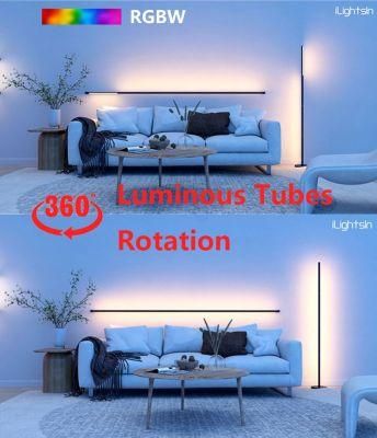 Ilightsin 12W DIY RGBW Dimming Timing Night Flame Room Entertainment Lighting LED Standing Lamp