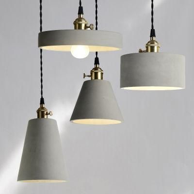Nordic Industrial Cement Pendant Light Designer Suspension for Bedroom Dining Room Loft Pendant Lamp (WH-AP-207)