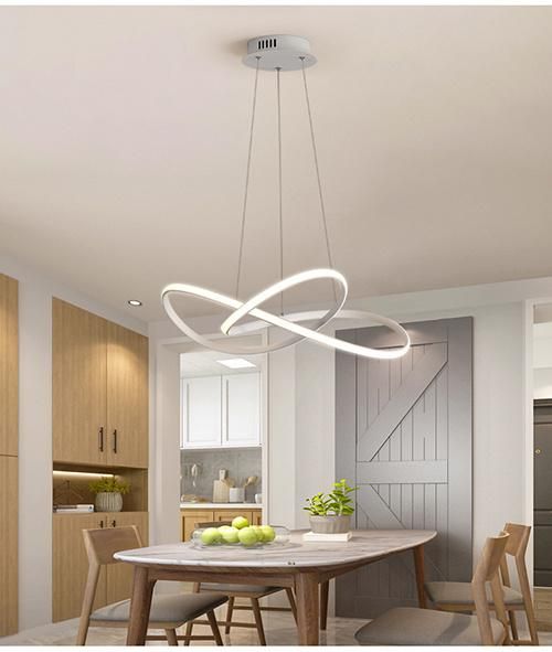 Modern Pendant Light LED Aluminum Black Color for Home Lighting Decoration