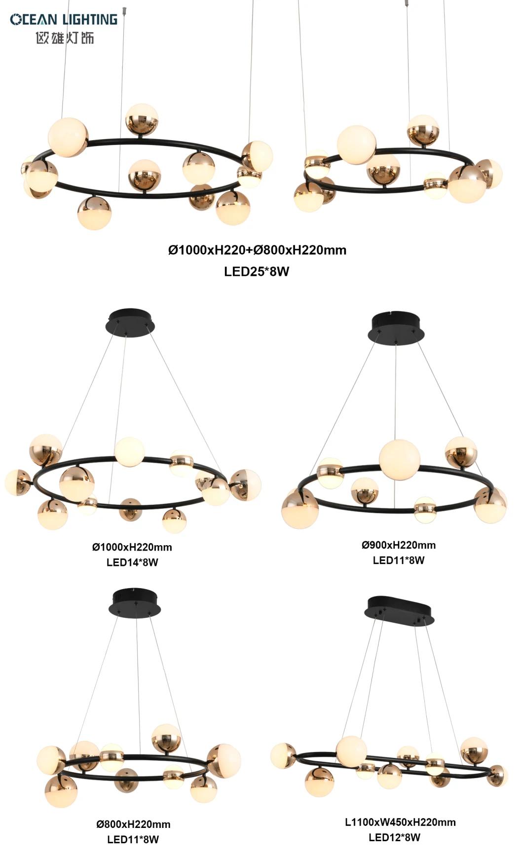 Ocean Lighting Wholesale Modern Luxury Gold Chandelier Hotel Pendant Light