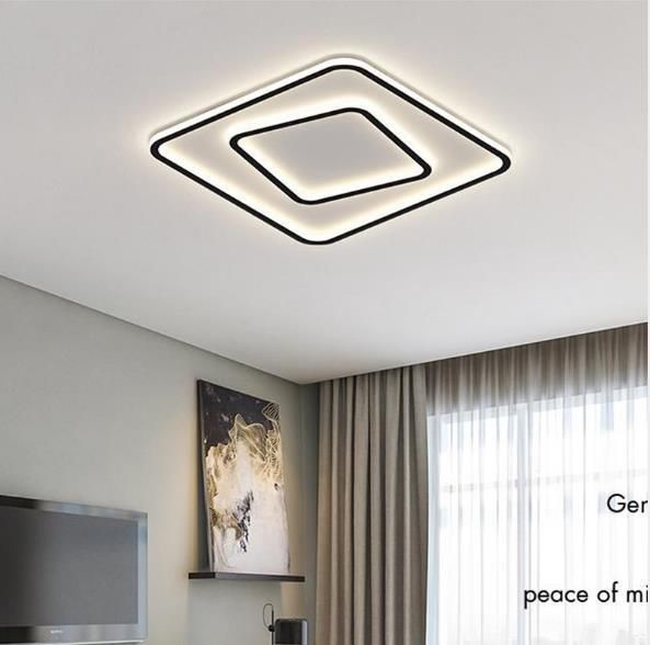 New Simple Modern Ultra-Thin LED Side-Emitting Square Circular Ceiling Light