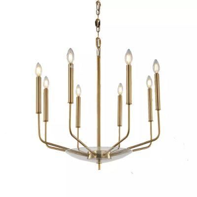 Brass Chandelier for Home Hotel Living Room Dining Hall Bedroom