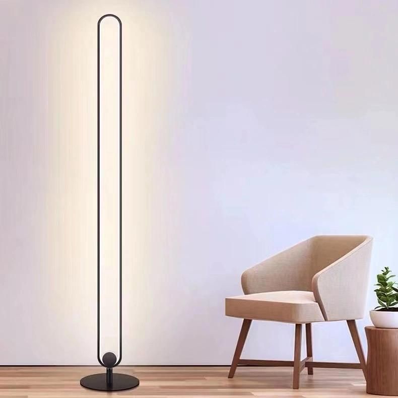 Home Lighting Modern Color Changing Floor Light Aluminum Simple Bedroom Tude Standing LED Floor Lamp