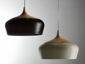 Simple Style Wood Pendant Light