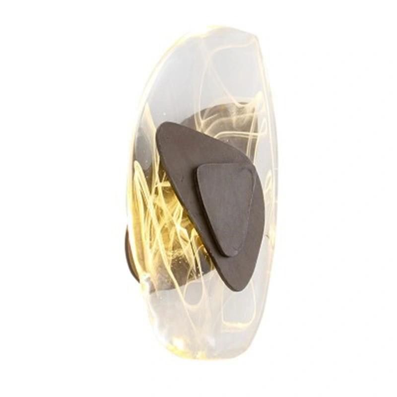 Crystal LED Wall Lamp Elegant Living Room Background Light Bedroom Bedside Creative Aisle Wall Sconce (WH-OR-47)
