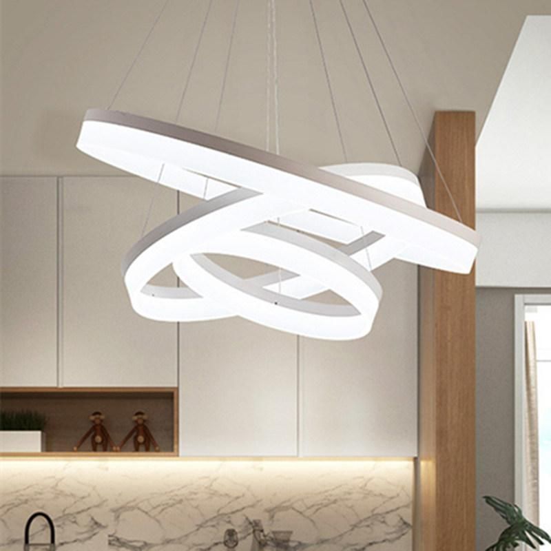 Modern Acrylic Pendant Lam Kitchen Olaug Modern Large Single Circle Ring Ceiling Light (WH-AP-355)