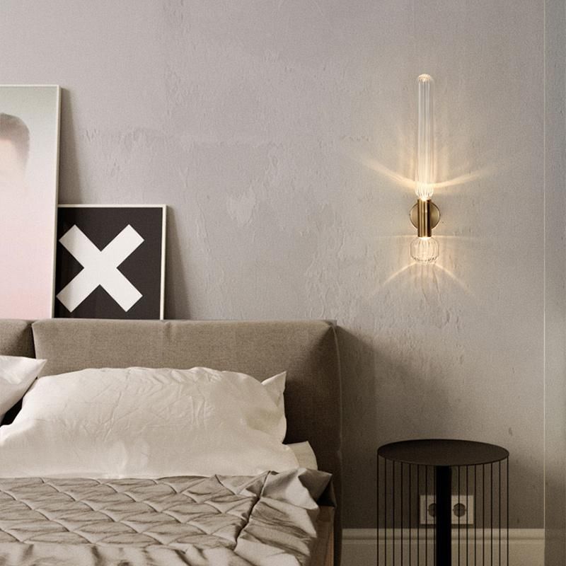 American Living Room Background Wall Glass Art Light Bedroom Bedside Corridor Wall Lamp