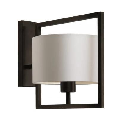 Modern Decorative Black/ Nickel Wall Lamp Light with Fabric Shade