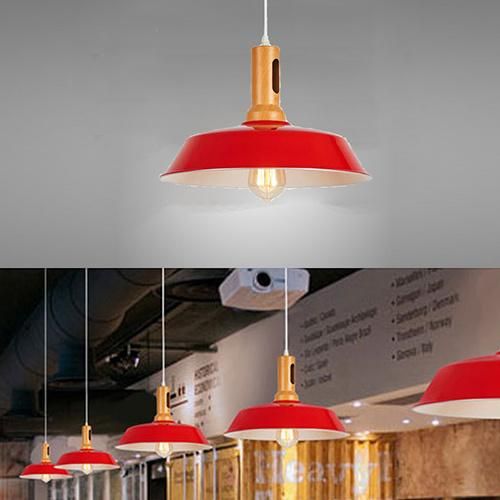 Vintage Pendant Lamp Iron Loft Nordic Retro E27 Lampshade Bar Restaurant Lighting Industrial