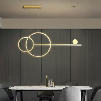 Modern Creative Geometry Design Ehibition Hall Concise Chandelier Pendant Lamp